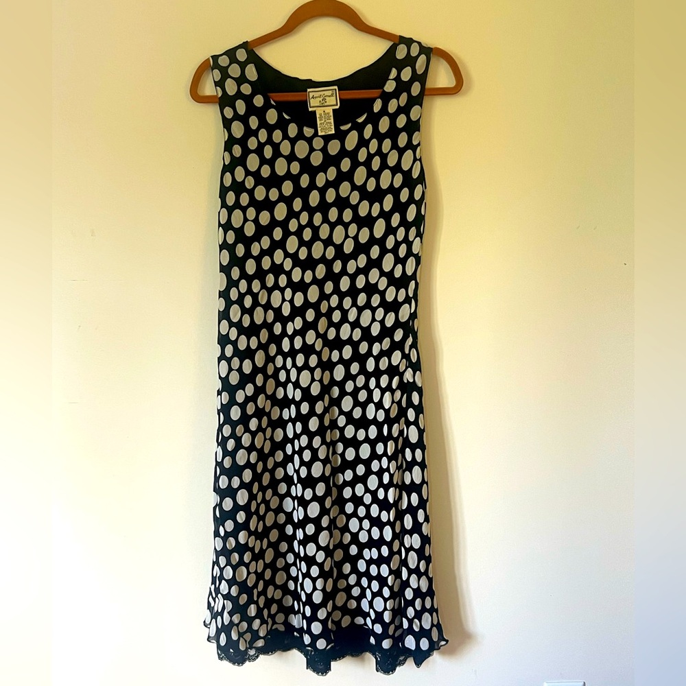 April Cornell polka dot midi party dress
